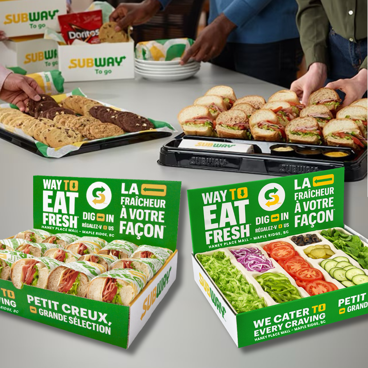 subway catering cater haney place mall maple ridge near me